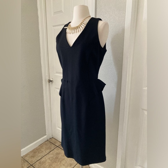 VELVET By Graham & Spencer Ajani Sleeveless Ponti Cocktail Black Dress Size L - Picture 3 of 12